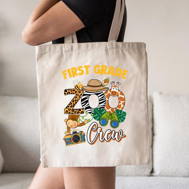 First Grade Zoo Field Trip Squad Matching Teacher Students Canvas Tote Bag, novelty gifts, funny gifts