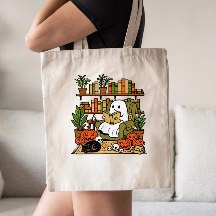 Ghost Library Reading Books Halloween Librarian Teacher Canvas Tote Bag, novelty gifts, funny gifts Ghost Library Reading Books Halloween Librarian Teacher Canvas Tote Bag, novelty gifts, funny gifts