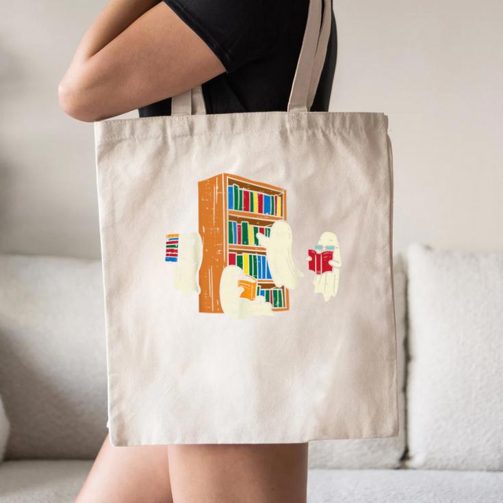 Ghosts Reading Books Teacher Halloween Librarian Boooks Canvas Tote Bag, novelty gifts, funny gifts Ghosts Reading Books Teacher Halloween Librarian Boooks Canvas Tote Bag, novelty gifts, funny gifts