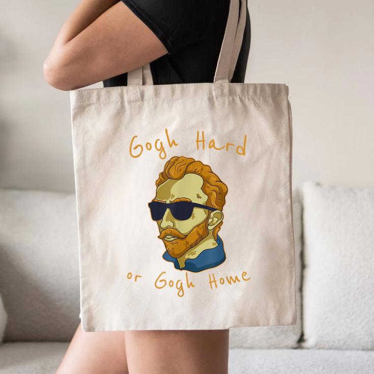 Go Hard Or Go Home Art Teacher Canvas Tote Bag, novelty gifts, funny gifts
