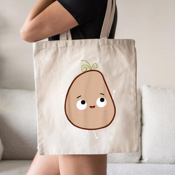 Good Egg Teacher Halloween Costume The Couch Potato Canvas Tote Bag, novelty gifts, funny gifts