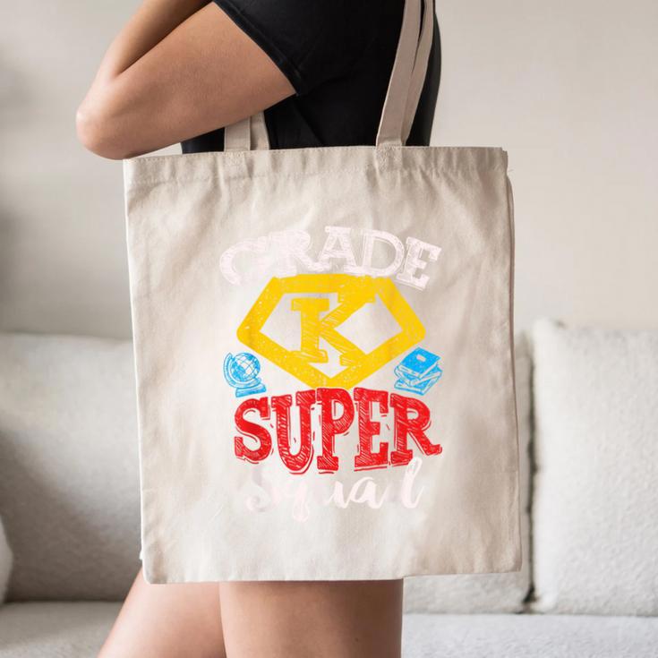 Grade K Super Squad Superhero Kindergarten Teacher Team Canvas Tote Bag, novelty gifts, funny gifts Grade K Super Squad Superhero Kindergarten Teacher Team Canvas Tote Bag, novelty gifts, funny gifts