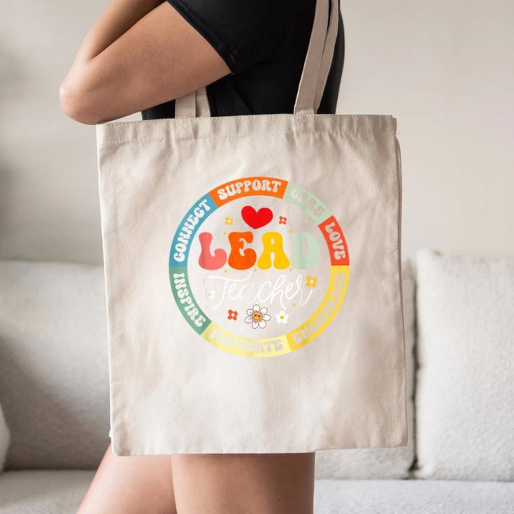 Groovy Lead Teacher Appreciation Back To School Canvas Tote Bag, novelty gifts, funny gifts Groovy Lead Teacher Appreciation Back To School Canvas Tote Bag, novelty gifts, funny gifts