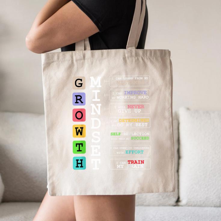 Growth Mindset Shirt Positive School Classroom Teacher Canvas Tote Bag, novelty gifts, funny gifts Growth Mindset Shirt Positive School Classroom Teacher Canvas Tote Bag, novelty gifts, funny gifts