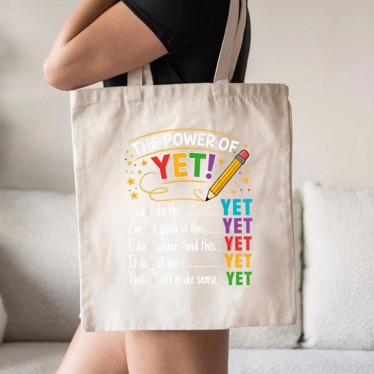 Growth Mindset Teacher Power Of Yet Inspirational Canvas Tote Bag, novelty gifts, funny gifts Growth Mindset Teacher Power Of Yet Inspirational Canvas Tote Bag, novelty gifts, funny gifts