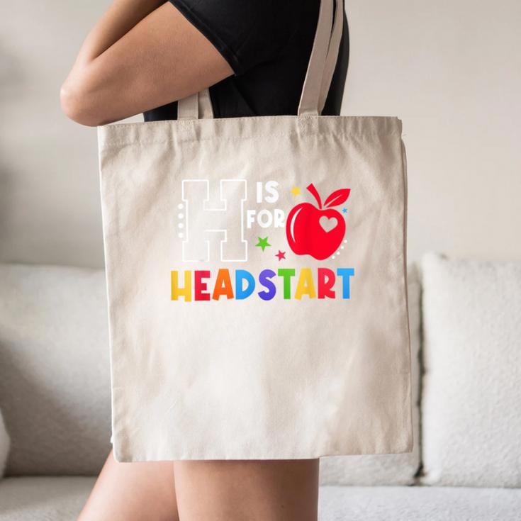 H Is For Head Start Teacher First Day Of School Tee Canvas Tote Bag, novelty gifts, funny gifts H Is For Head Start Teacher First Day Of School Tee Canvas Tote Bag, novelty gifts, funny gifts