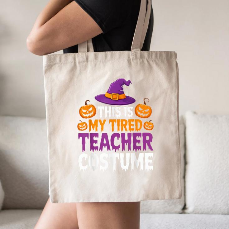 Halloween Costumes For Teachers Tired Teacher Costume Tee Canvas Tote Bag, novelty gifts, funny gifts Halloween Costumes For Teachers Tired Teacher Costume Tee Canvas Tote Bag, novelty gifts, funny gifts