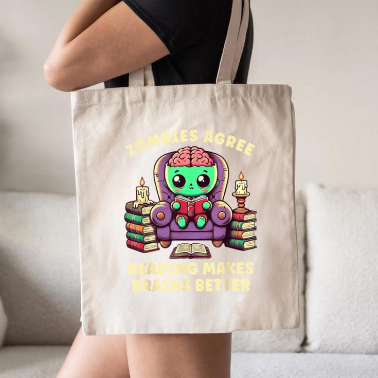 Halloween Teacher Zombie Reading Is Good For Brains Canvas Tote Bag, novelty gifts, funny gifts Halloween Teacher Zombie Reading Is Good For Brains Canvas Tote Bag, novelty gifts, funny gifts