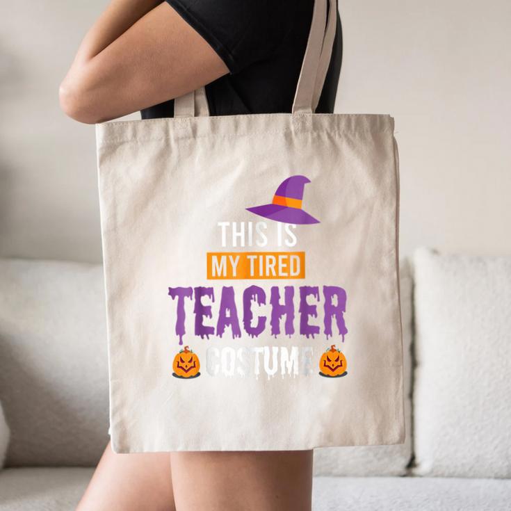 Halloween Teachers This Is My Tired Teacher Costume Canvas Tote Bag, novelty gifts, funny gifts Halloween Teachers This Is My Tired Teacher Costume Canvas Tote Bag, novelty gifts, funny gifts