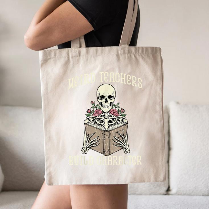 Halloween Weird Teachers Build Character Costume Men Women Canvas Tote Bag, novelty gifts, funny gifts Halloween Weird Teachers Build Character Costume Men Women Canvas Tote Bag, novelty gifts, funny gifts