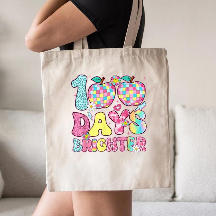 Happy 100th Day Of School 100 Days Brighter Teachers Kids Canvas Tote Bag, novelty gifts, funny gifts Happy 100th Day Of School 100 Days Brighter Teachers Kids Canvas Tote Bag, novelty gifts, funny gifts