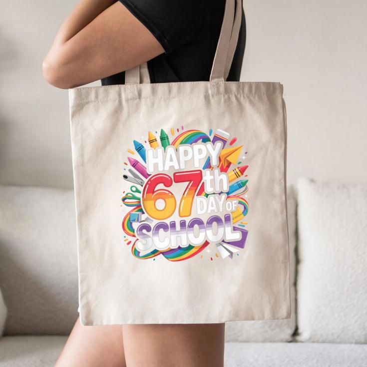 Happy 67 Days Of School Meme 100 Day Of School Teacher 6 7 Canvas Tote Bag, novelty gifts, funny gifts Happy 67 Days Of School Meme 100 Day Of School Teacher 6 7 Canvas Tote Bag, novelty gifts, funny gifts