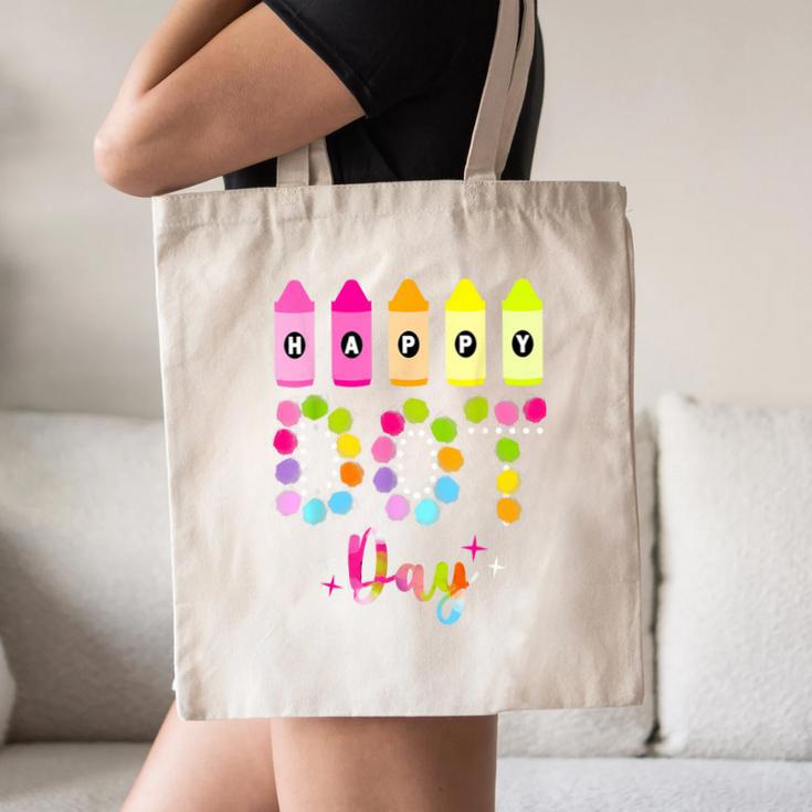 Happy Dot Day 2025 Teacher Kids Girls Colorful Polka Dot Day Canvas Tote Bag, novelty gifts, funny gifts Happy Dot Day 2025 Teacher Kids Girls Colorful Polka Dot Day Canvas Tote Bag, novelty gifts, funny gifts