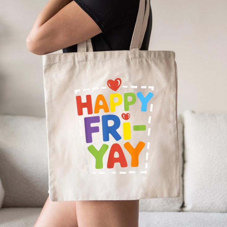 Happy Fri-Yay Teacher Life Weekend Pun Happy Friday Canvas Tote Bag, novelty gifts, funny gifts Happy Fri-Yay Teacher Life Weekend Pun Happy Friday Canvas Tote Bag, novelty gifts, funny gifts