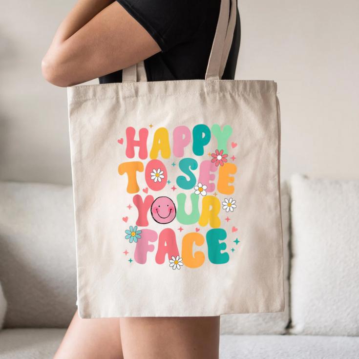 Happy To See Your Face Teacher Disco Ball Back To School Canvas Tote Bag, novelty gifts, funny gifts Happy To See Your Face Teacher Disco Ball Back To School Canvas Tote Bag, novelty gifts, funny gifts
