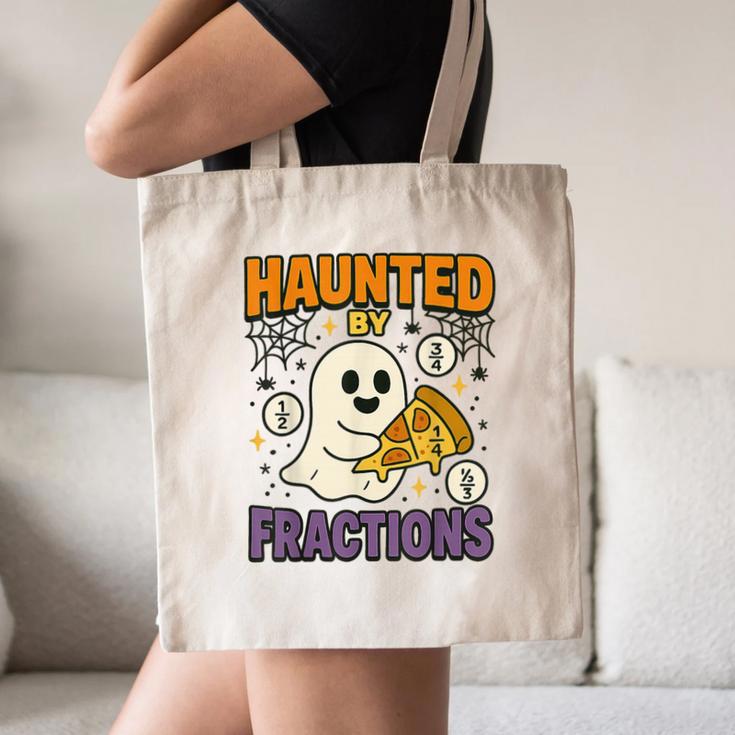 Haunted By Fractions Math Halloween Teacher Canvas Tote Bag, novelty gifts, funny gifts Haunted By Fractions Math Halloween Teacher Canvas Tote Bag, novelty gifts, funny gifts