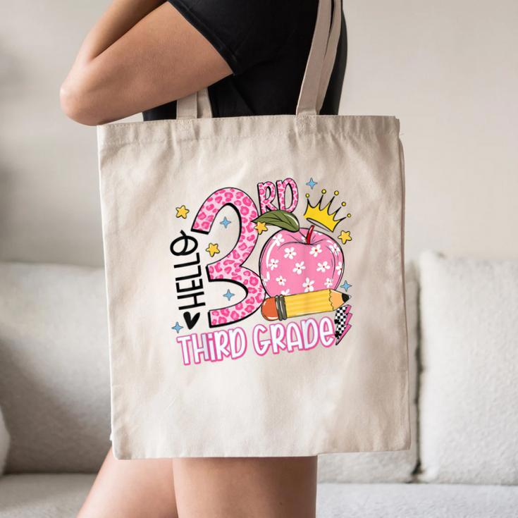 Hello 3rd Third Grade Back To School Pink Leopard Teacher Canvas Tote Bag, novelty gifts, funny gifts Hello 3rd Third Grade Back To School Pink Leopard Teacher Canvas Tote Bag, novelty gifts, funny gifts