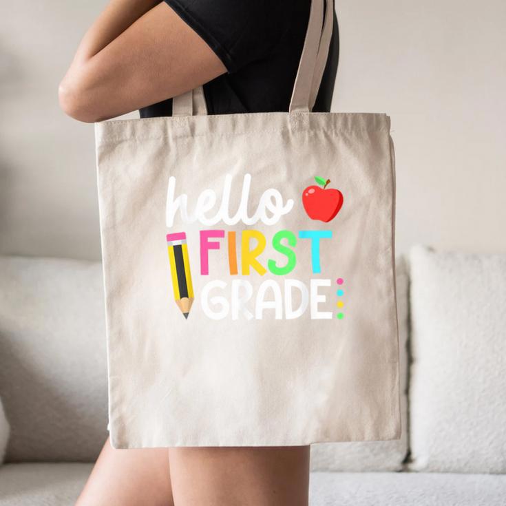 Hello First Grade Team 1st Grade Back To School Teacher Kids Canvas Tote Bag, novelty gifts, funny gifts Hello First Grade Team 1st Grade Back To School Teacher Kids Canvas Tote Bag, novelty gifts, funny gifts