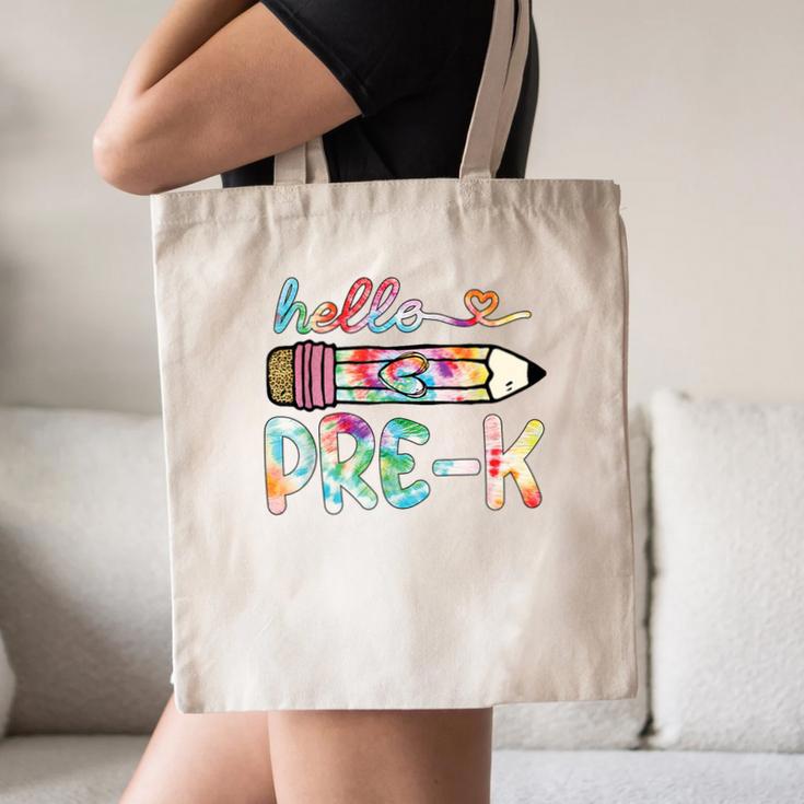 Hello Pre-K Pencil Teacher Student Tie Dye Canvas Tote Bag, novelty gifts, funny gifts Hello Pre-K Pencil Teacher Student Tie Dye Canvas Tote Bag, novelty gifts, funny gifts