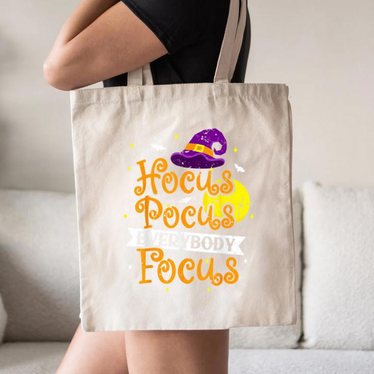 Hocus Pocus Everybody Focus Halloween Teacher Men Women Kids Canvas Tote Bag, novelty gifts, funny gifts Hocus Pocus Everybody Focus Halloween Teacher Men Women Kids Canvas Tote Bag, novelty gifts, funny gifts