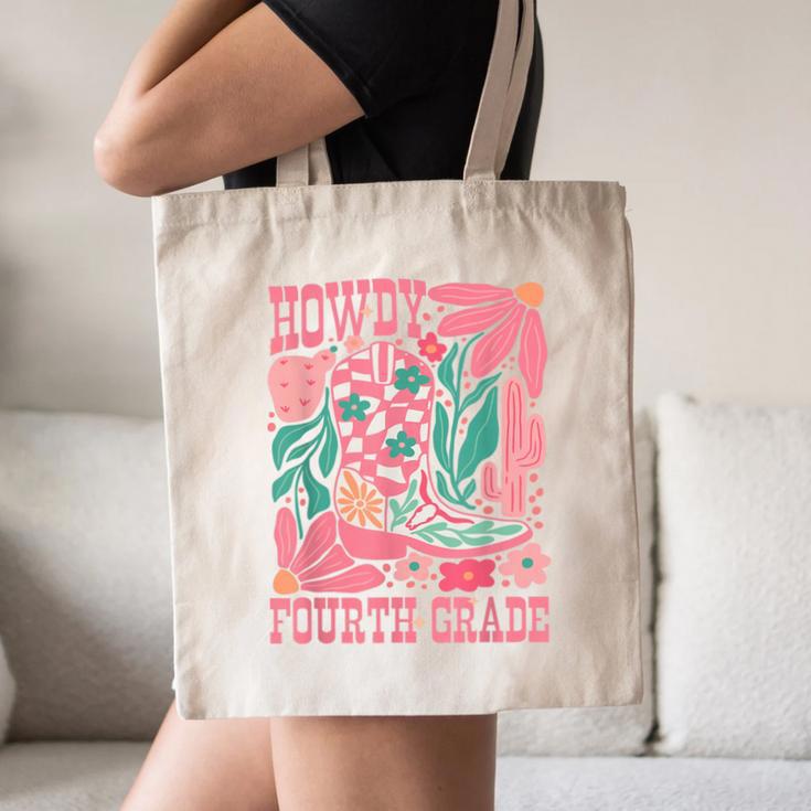 Howdy Fourth Grade Western 4th Grade Teacher Cowboy Cowgirl Canvas Tote Bag, novelty gifts, funny gifts Howdy Fourth Grade Western 4th Grade Teacher Cowboy Cowgirl Canvas Tote Bag, novelty gifts, funny gifts