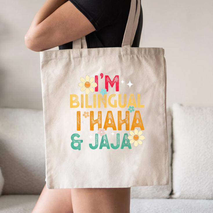I’m Bilingual I Haha And Jaja Spanish Teacher Bilingual For Men Women Girls Kids Canvas Tote Bag, novelty gifts, funny gifts