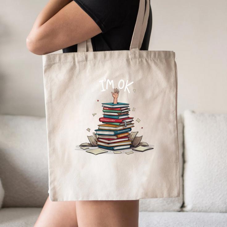 I'm Ok Read Book Reading Nerd Librarian Teacher School Canvas Tote Bag, novelty gifts, funny gifts I'm Ok Read Book Reading Nerd Librarian Teacher School Canvas Tote Bag, novelty gifts, funny gifts