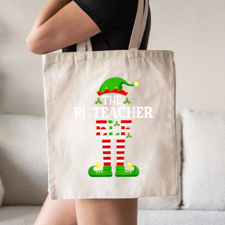 I'm The PE Teacher Elf Christmas Family Matching Canvas Tote Bag, novelty gifts, funny gifts