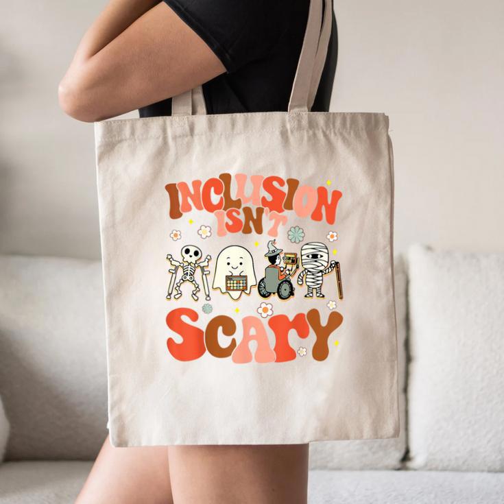 Inclusion Isn't Scary SLP Sped Teacher Halloween Canvas Tote Bag, novelty gifts, funny gifts Inclusion Isn't Scary SLP Sped Teacher Halloween Canvas Tote Bag, novelty gifts, funny gifts