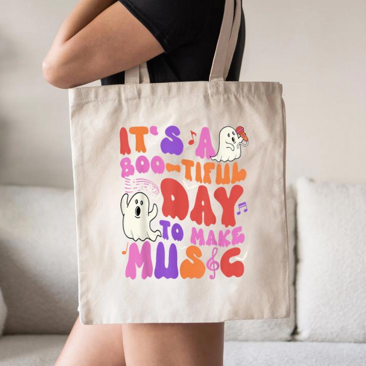 It's a Bootiful Day To Make Music Halloween Music Teacher Canvas Tote Bag, novelty gifts, funny gifts It's a Bootiful Day To Make Music Halloween Music Teacher Canvas Tote Bag, novelty gifts, funny gifts