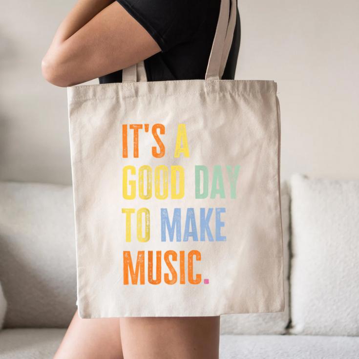 It's A Good Day To Make Music Music Lover Teacher Canvas Tote Bag, novelty gifts, funny gifts It's A Good Day To Make Music Music Lover Teacher Canvas Tote Bag, novelty gifts, funny gifts