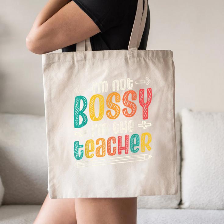 I´m Not Bossy I´m The Teacher Graduation Men Women Canvas Tote Bag, novelty gifts, funny gifts I´m Not Bossy I´m The Teacher Graduation Men Women Canvas Tote Bag, novelty gifts, funny gifts