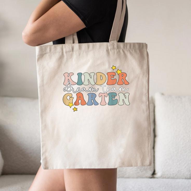 Kindergarten Dream Team Teacher Back To School Canvas Tote Bag, novelty gifts, funny gifts Kindergarten Dream Team Teacher Back To School Canvas Tote Bag, novelty gifts, funny gifts