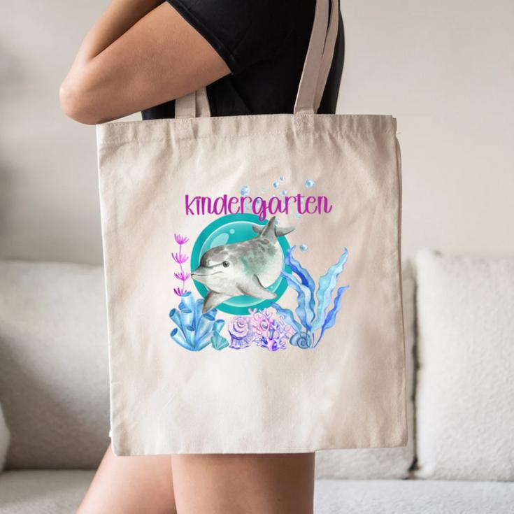 Kindergarten Teacher Dolphin Ocean Life Teaching Team Spirit Canvas Tote Bag, novelty gifts, funny gifts