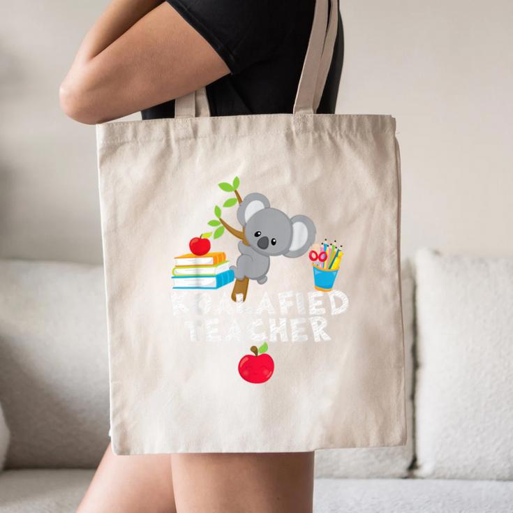 Koalafied Teacher Proud School Teacher Koala Cute T-Shirt Canvas Tote Bag, novelty gifts, funny gifts Koalafied Teacher Proud School Teacher Koala Cute T-Shirt Canvas Tote Bag, novelty gifts, funny gifts