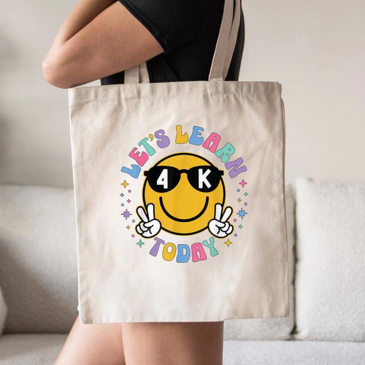 Lets Learn Today Shirt Smile Face 4K Teacher Back To School Canvas Tote Bag, novelty gifts, funny gifts Lets Learn Today Shirt Smile Face 4K Teacher Back To School Canvas Tote Bag, novelty gifts, funny gifts