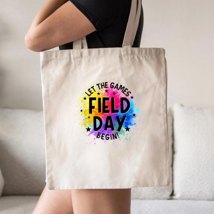 Let The Games Begin Field Day Fun Day Teachers Boys Girls Canvas Tote Bag, novelty gifts, funny gifts Let The Games Begin Field Day Fun Day Teachers Boys Girls Canvas Tote Bag, novelty gifts, funny gifts