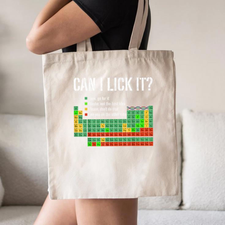 Can I Lick It Periodic Table Science Teacher Student Canvas Tote Bag, novelty gifts, funny gifts Can I Lick It Periodic Table Science Teacher Student Canvas Tote Bag, novelty gifts, funny gifts