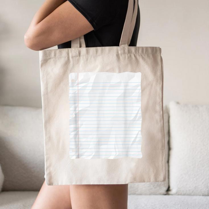 Lined Paper Notebook Halloween Costume For Students Teachers For Men Women Kids Canvas Tote Bag, novelty gifts, funny gifts