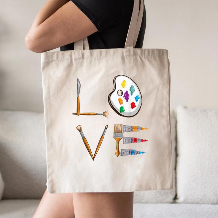 Love Art For Artist Art Teacher Canvas Tote Bag, novelty gifts, funny gifts Love Art For Artist Art Teacher Canvas Tote Bag, novelty gifts, funny gifts