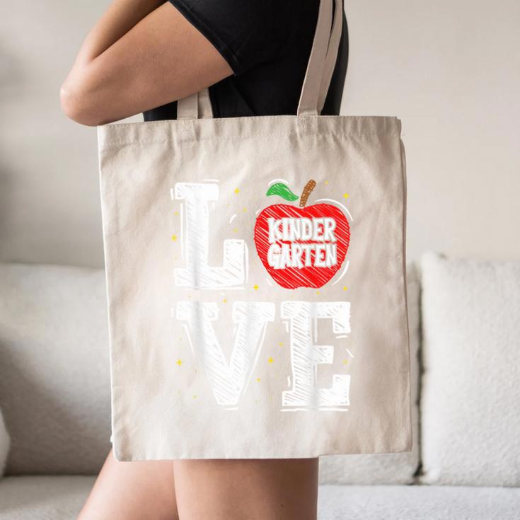 LOVE Kindergarten Teacher Student School Apple Canvas Tote Bag, novelty gifts, funny gifts LOVE Kindergarten Teacher Student School Apple Canvas Tote Bag, novelty gifts, funny gifts