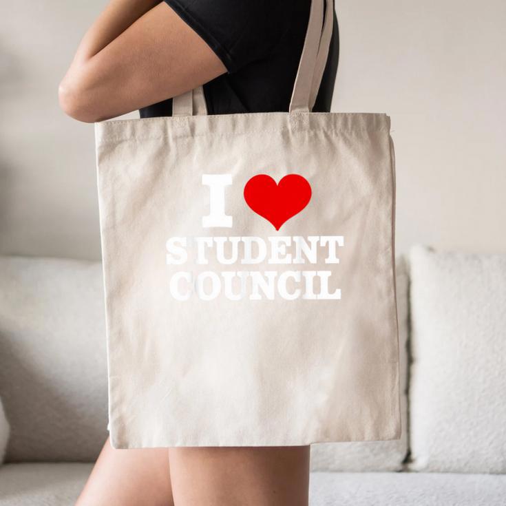 I Love Student Council Student Teacher Canvas Tote Bag, novelty gifts, funny gifts I Love Student Council Student Teacher Canvas Tote Bag, novelty gifts, funny gifts