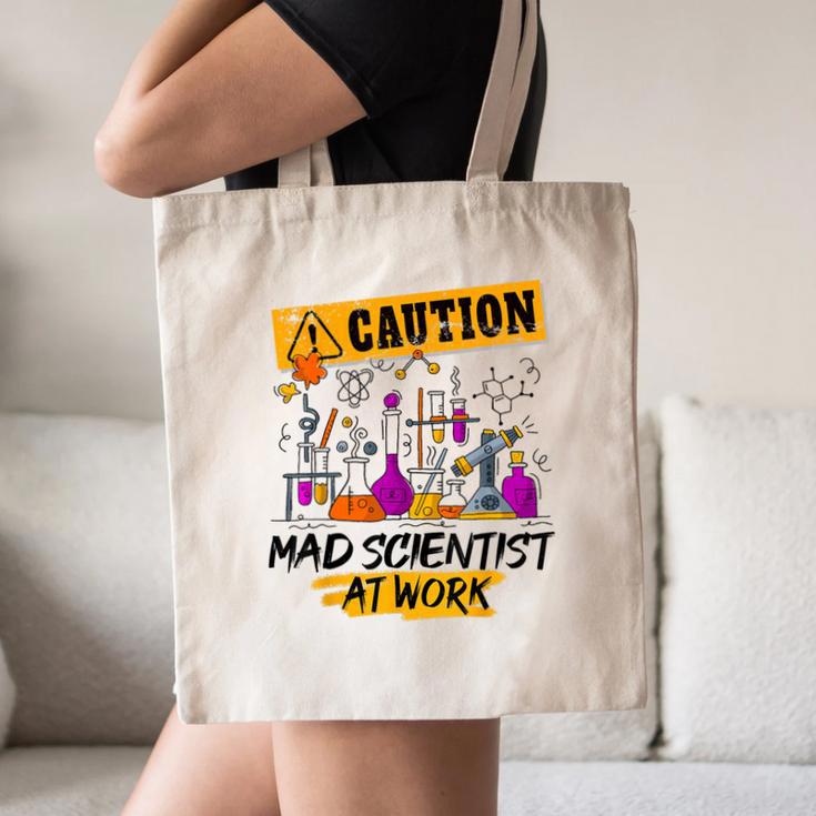 Mad Scientist Halloween Costume Science Teacher Canvas Tote Bag, novelty gifts, funny gifts