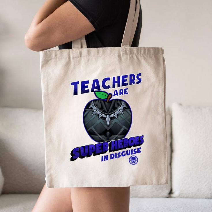 Marvel Teachers Are Super Heroes In Disguise Panther Canvas Tote Bag, novelty gifts, funny gifts