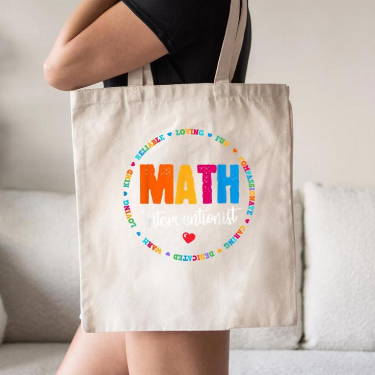 Math Interventionist Teacher Coach Squad Mathematics STEM Canvas Tote Bag, novelty gifts, funny gifts Math Interventionist Teacher Coach Squad Mathematics STEM Canvas Tote Bag, novelty gifts, funny gifts