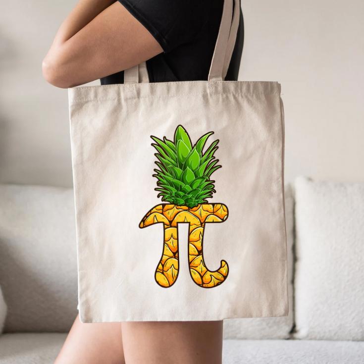 Math Teacher Hawaiian Shirts Pineapple Pi Day Symbol Canvas Tote Bag, novelty gifts, funny gifts