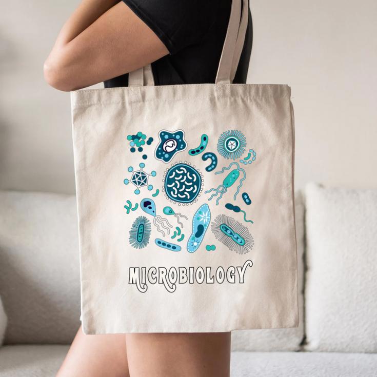 Microbiology Teacher Science Instructor Tee Shirt For Men Women Canvas Tote Bag, novelty gifts, funny gifts