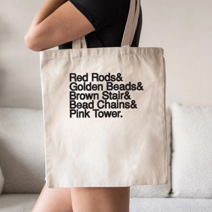 Montessori Helvetica Education Teacher Canvas Tote Bag, novelty gifts, funny gifts