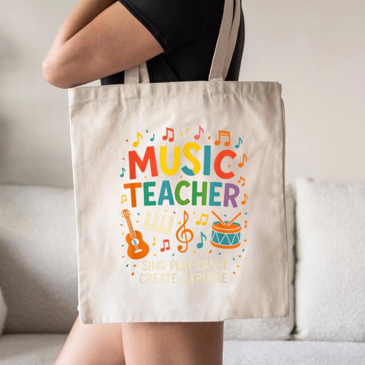 Music Teacher Music Sing Play Dance Choir Piano Canvas Tote Bag, novelty gifts, funny gifts