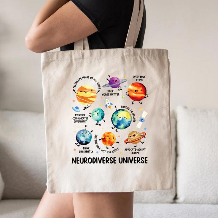 Neurodiverse Universe Space Planet Special Education Teacher Canvas Tote Bag, novelty gifts, funny gifts Neurodiverse Universe Space Planet Special Education Teacher Canvas Tote Bag, novelty gifts, funny gifts